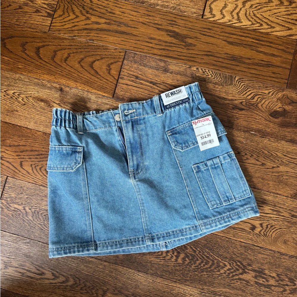 Rewash Classic Blue Denim Skirt